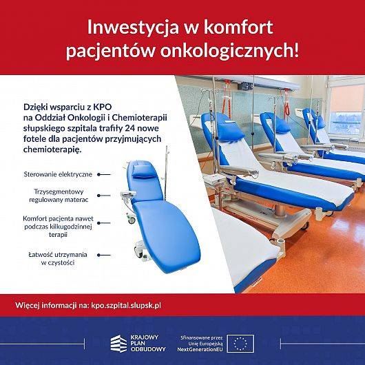 Obraz 24 nowych foteli do podawania chemioterapii